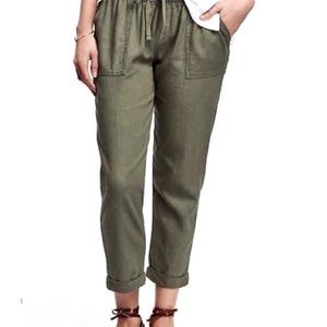 Old Navy Cropped Linen Pants Size XS